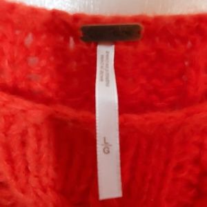 Free People Sweaters - Free People Wildfire Red Bulky Sweater Free People Sweaters - Free People Wildfire Red Bulky Sweater